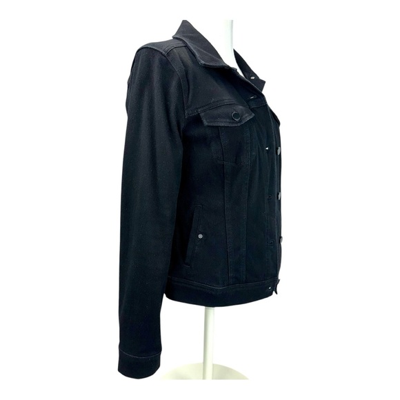 Black Trucker Jacket Liverpool Small Denim Jean Jacket - Picture 4 of 14